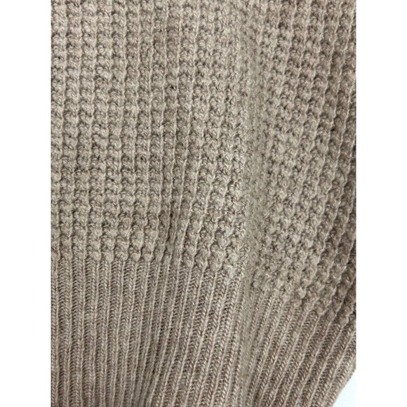 BCBG Max Azria Womens Beige Sweater Small Elbow Patches Wool & Cashmere Blend - Picture 10 of 13